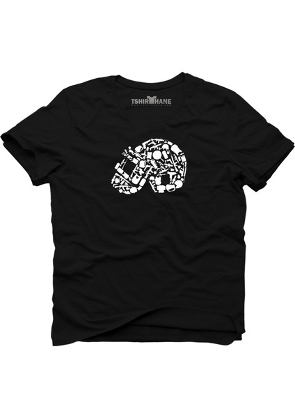 Pubg Kask Level 3 Helmet Siyah Erkek T-Shirt