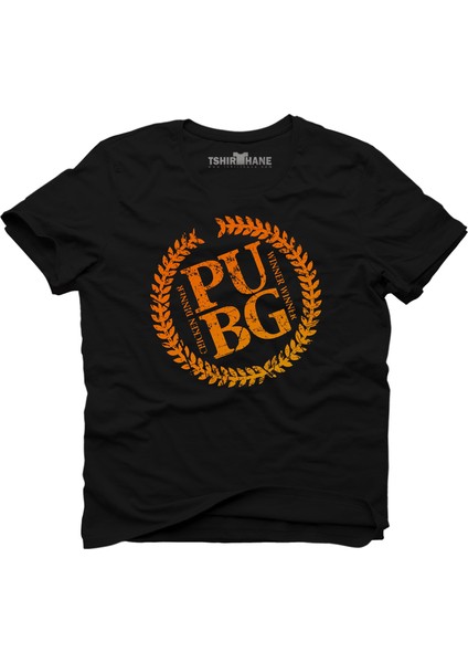 Pubg Shield Siyah Erkek T-Shirt