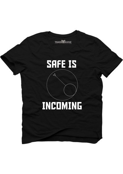 Fortnife Safe İs İncoming Siyah Erkek T-Shirt