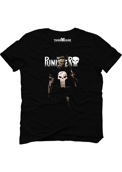 The Punisher 001 Siyah Erkek T-Shirt
