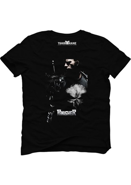 The Punisher Siyah Erkek T-Shirt