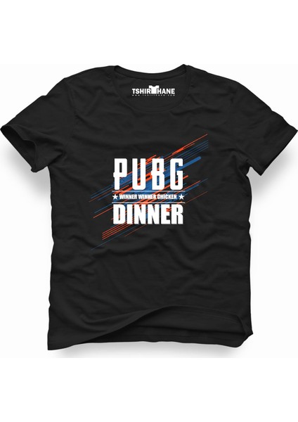 Pubg Dinner Siyah Erkek T-Shirt