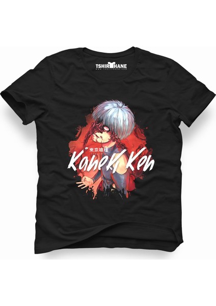 Tokyo Ghoul Kaneki Siyah Erkek T-Shirt