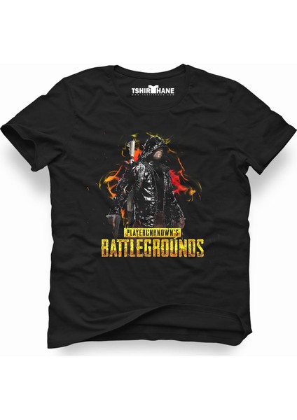 Pubg Battleground Siyah Erkek T-Shirt