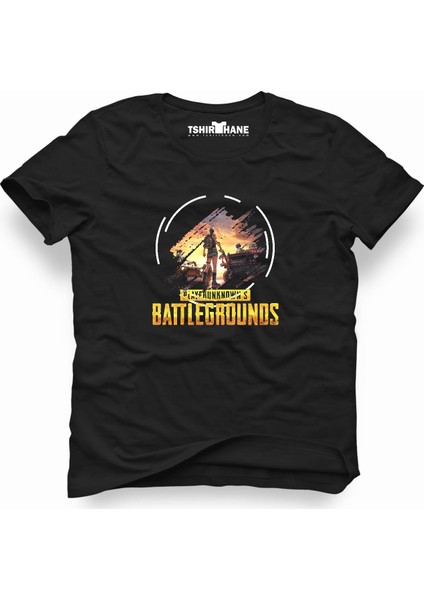 Pubg Battleground Siyah Erkek T-Shirt