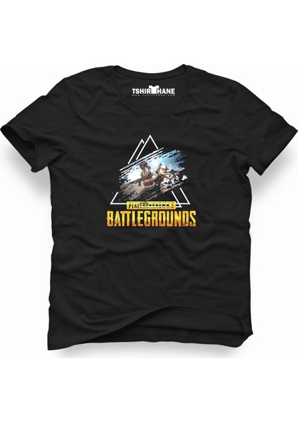 Pubg Battleground Siyah Erkek T-Shirt