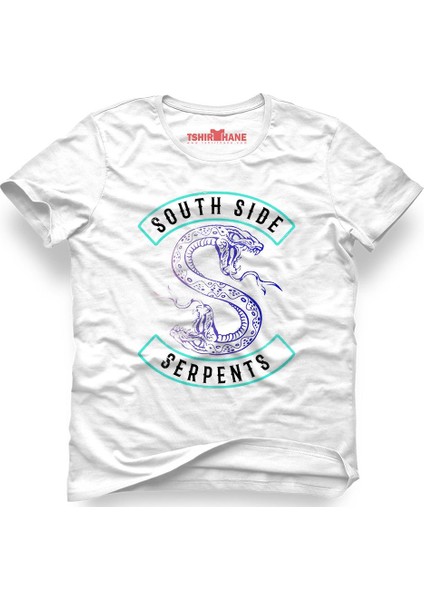 Riverdale South Side Snake Serpents1 Beyaz Erkek T-Shirt