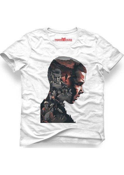 Stranger Things Eleven 11 Tee Beyaz Erkek T-Shirt