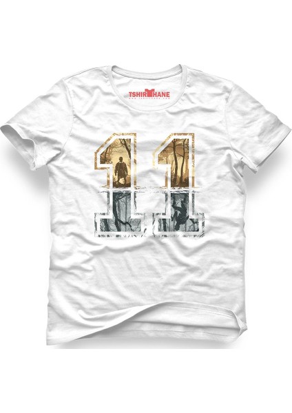 Stranger Things 11 Eleven Beyaz Erkek T-Shirt