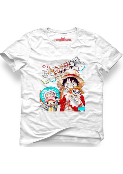 One Piece Monkey D. Luffy Manga Anime Lacivert Erkek T-Shirt