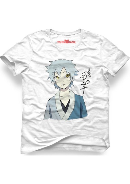 Naruto Kakashi Manga Anime Beyaz Erkek T-Shirt