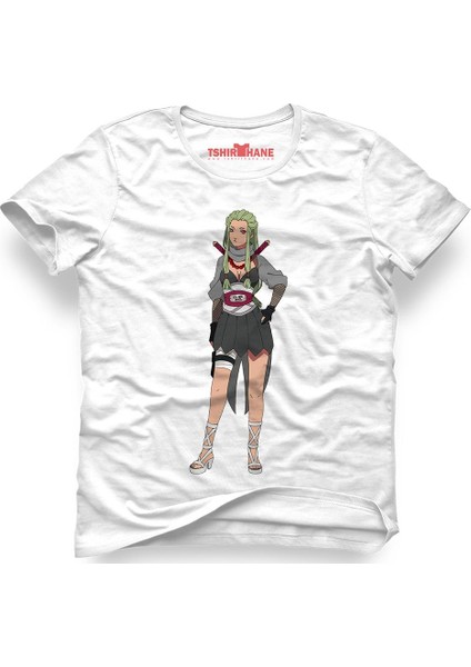 Naruto Kakashi Manga Anime Beyaz Erkek T-Shirt