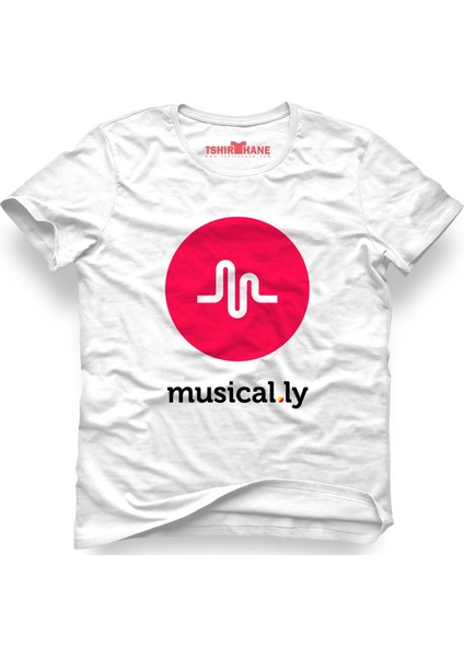 Musically Tik Tok Logo Beyaz Erkek T-Shirt