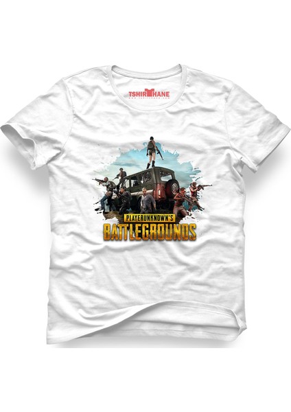 Pubg Akm Ump M416 Tava Beyaz Erkek T-Shirt