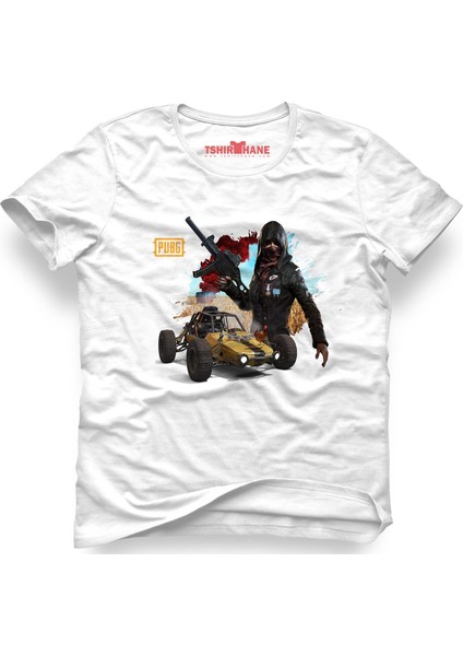Pubg Akm Ump M416 Tava Beyaz Erkek T-Shirt
