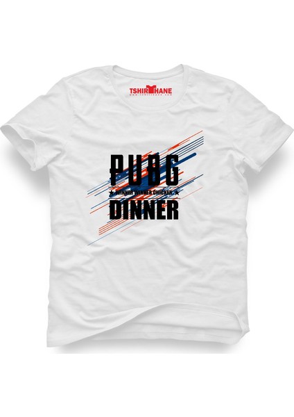 Pubg Dinner Beyaz Erkek T-Shirt