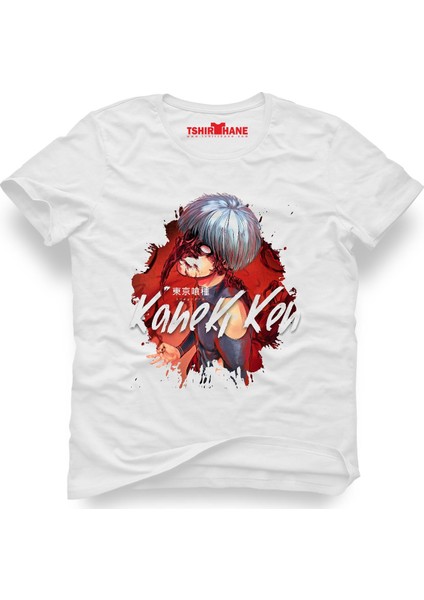 Tokyo Ghoul Kaneki Beyaz Erkek T-Shirt