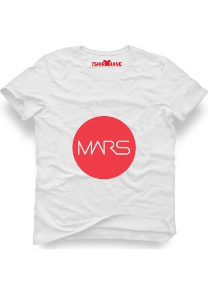 Nasa Mars Uzay Beyaz Erkek T-Shirt