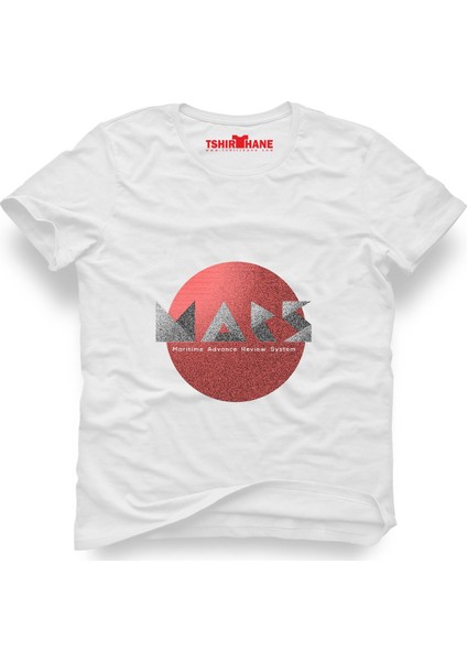 Nasa Mars Uzay Beyaz Erkek T-Shirt