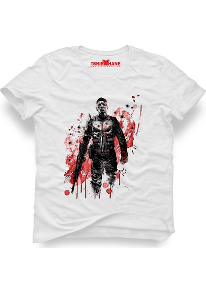 The Punisher Lacivert Erkek T-Shirt