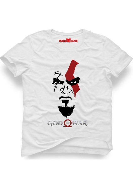 God Of War Beyaz Erkek T-Shirt