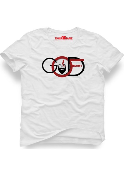 God Of War Beyaz Erkek T-Shirt