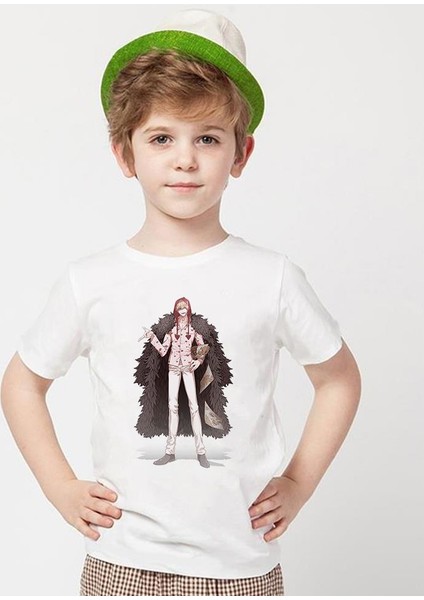 One Piece Beyaz Erkek T-Shirt