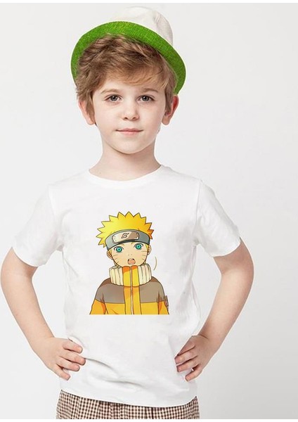 Naruto Beyaz Erkek T-Shirt