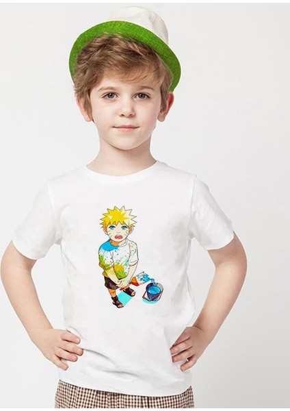 Naruto Beyaz Erkek T-Shirt