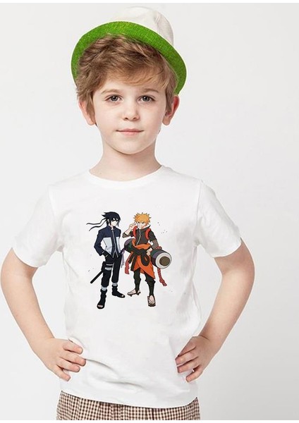 Naruto Beyaz Erkek T-Shirt