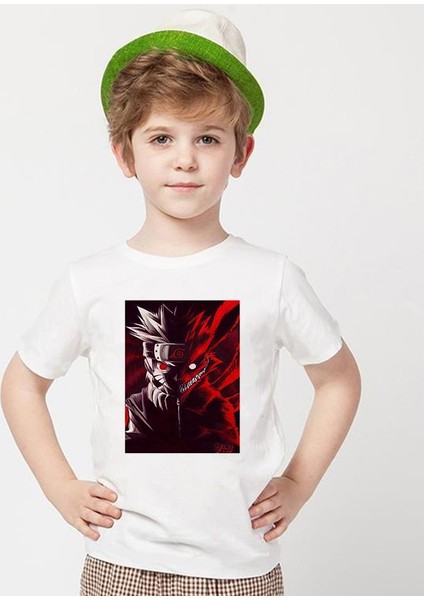 Naruto Beyaz Erkek T-Shirt