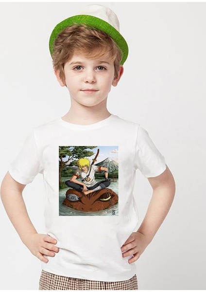 Naruto Beyaz Erkek T-Shirt