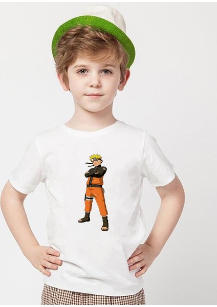 Naruto Beyaz Erkek T-Shirt