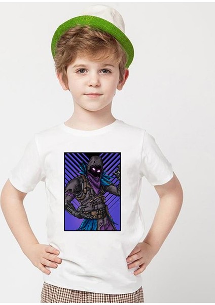 Fortnite Beyaz Erkek T-Shirt