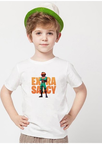 Fortnite Beyaz Erkek T-Shirt