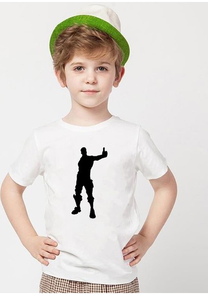 Fortnite Beyaz Erkek T-Shirt