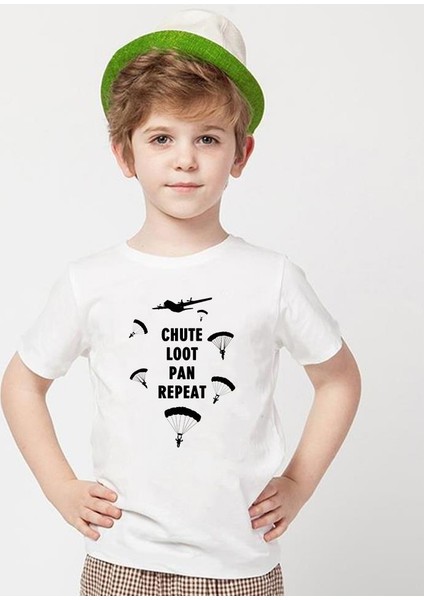 Pubg Beyaz Erkek T-Shirt