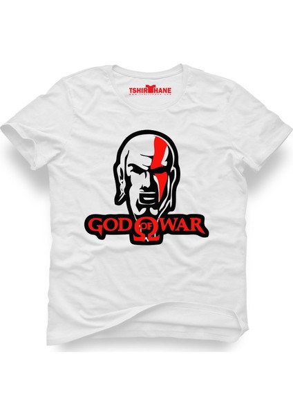 God Of War Beyaz Erkek T-Shirt