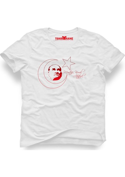 Türkiye Mustafa Kemal Atatürk Beyaz Erkek T-Shirt