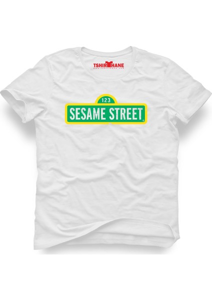 Sesame Street Susam Sokağı Beyaz Erkek T-Shirt