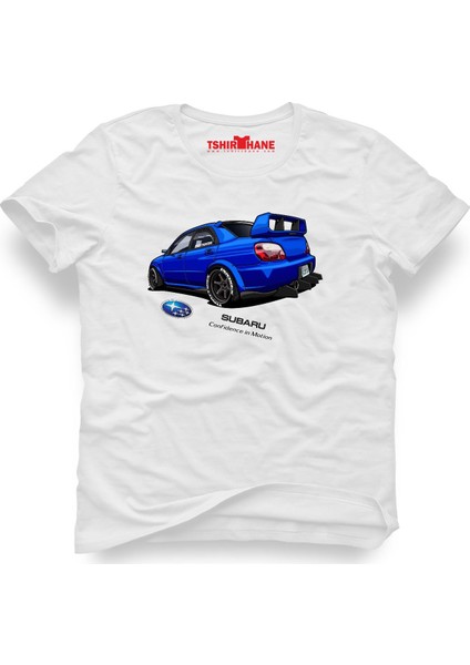 Subaru Beyaz Erkek T-Shirt