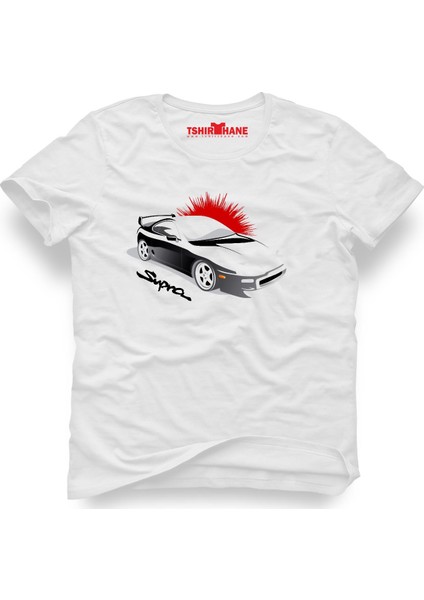 Toyota Supra Beyaz Erkek T-Shirt