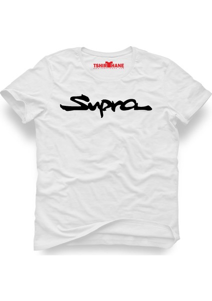 Supra Logo Beyaz Erkek T-Shirt