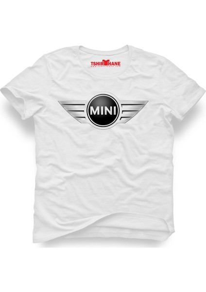 Mini Cooper Logo Beyaz Erkek T-Shirt