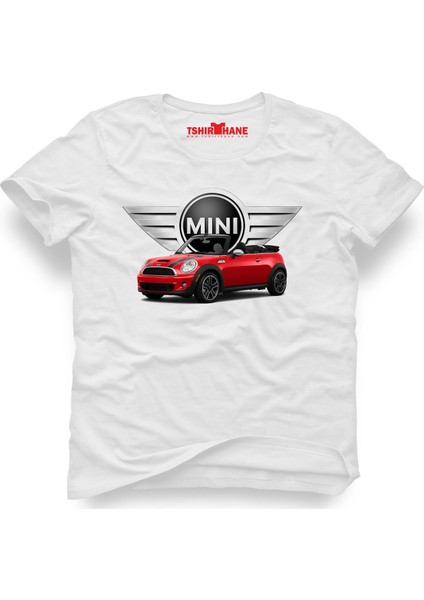 Mini Cooper Beyaz Erkek T-Shirt