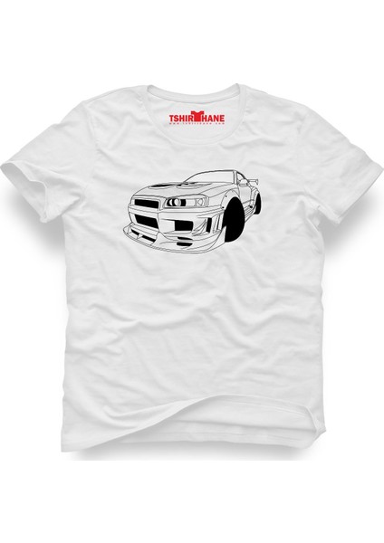Nissan Skyline Beyaz Erkek T-Shirt