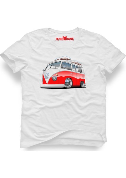 Volkswagen T1 Minibüs Beyaz Erkek T-Shirt