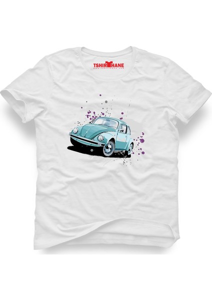 Volkswagen Beetle Vw Vosvos Beyaz Erkek T-Shirt