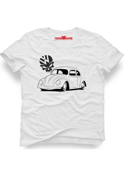 Volkswagen Beetle Vw Vosvos Beyaz Erkek T-Shirt