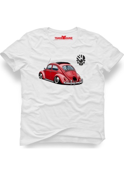 Volkswagen Beetle Vw Vosvos Beyaz Erkek T-Shirt